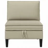 Vidinė Sofa su Saugykla Smėlio Aksomas