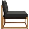 Lauko Vidurinis Sofa Kietasis akacijos medis ir Textilene