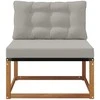 Lauko Vidurinis Sofa Kietasis akacijos medis ir Textilene