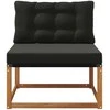 Lauko Vidurinis Sofa Kietasis akacijos medis ir Textilene