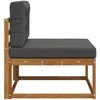 Lauko Vidurinis Sofa Natūrali