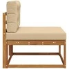 Lauko Vidurinis Sofa Natūrali
