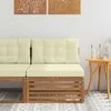 Lauko vidurinė sofa Kietos akacijos mediena Natūrali