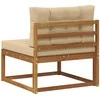 Lauko Vidurinis Sofa Natūrali