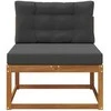 Lauko Vidurinis Sofa Natūrali