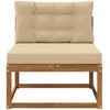 Lauko Vidurinis Sofa Natūrali