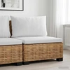 Vidurinė sofa su pagalvėlėmis GENDT Natūralus pintas Natūrali