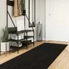 Vidutinio plauko minkštas ir plaunamas kilimas HUARTE Juodas