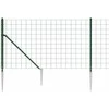 Vielinė tinklinė tvora su smaigais, žalios spalvos, 0,8x25m