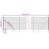 Vielinė tinklinė tvora su smaigais, žalios spalvos, 1,4x25m