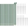 Vielinė tinklinė tvora su smaigais, žalios spalvos, 1,1x25m