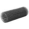 Vielos tinklas su PVC danga, pilkas, 10x0,5m