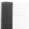 Vielos tinklas su PVC danga, pilkas, 10x1,5m