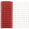 Vielos tinklas su PVC danga, raudonas, 10x1m