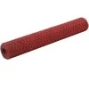 Vielos tinklas su PVC danga, raudonas, 25x1m