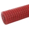 Vielos tinklas su PVC danga, raudonas, 25x1m