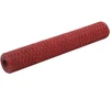 Vielos tinklas su PVC danga, raudonas, 25x1m