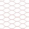Vielos tinklas su PVC danga, raudonas, 25x1m