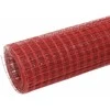 Vielos tinklas su PVC danga, raudonas, 25x1m