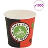 Vienk. kavos puodeliai, 1000 vnt., popieriniai, 120 ml (4 oz)
