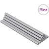 Vijakų strypai 12 pcs Sidabro M6 x 120 mm Metalas