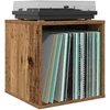 Vinilo albumų dėžė 2 vnt. Ąžuolo mediena 37 x 36,5 x 38 cm