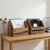 Vinilo albumų dėžė 2 vnt. Ąžuolo mediena 38 x 30 x 29 cm