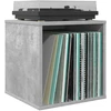 Vinilo albumų dėžė 2 vnt. Betono pilka 37 x 36,5 x 38 cm