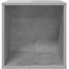 Vinilo albumų dėžė 2 vnt. Betono pilka 37 x 36,5 x 38 cm