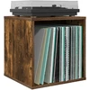 Vinilo albumų dėžė 2 vnt. Dūminio ąžuolo 37 x 36,5 x 38 cm