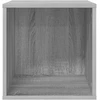 Vinilo albumų dėžė 2 vnt. Pilka Sonoma 37 x 36,5 x 38 cm