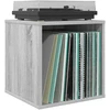 Vinilo albumų dėžė 2 vnt. Pilka Sonoma 37 x 36,5 x 38 cm