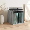 Vinilo albumų dėžė 2 vnt. Pilka Sonoma 37 x 36,5 x 38 cm