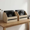 Vinilo albumų dėžė 2 vnt. Sonoma ąžuolas 38 x 30 x 29 cm