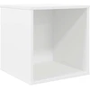 Vinilo albumų dėžė Balta 37 x 36,5 x 38 cm Apdirbta mediena