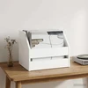 Vinilo albumų dėžė Balta 38 x 30 x 29 cm Apdirbta mediena