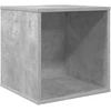 Vinilo albumų dėžė Betono pilka 37 x 36,5 x 38 cm