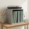 Vinilo albumų dėžė Betono pilka 37 x 36,5 x 38 cm