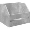 Vinilo albumų dėžė Betono pilka 38 x 30 x 29 cm