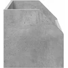 Vinilo albumų dėžė Betono pilka 38 x 30 x 29 cm