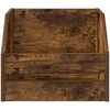 Vinilo albumų dėžė Dūminio ąžuolo 38 x 30 x 29 cm
