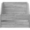 Vinilo albumų dėžė Pilka Sonoma 38 x 30 x 29 cm