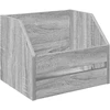 Vinilo albumų dėžė Pilka Sonoma 38 x 30 x 29 cm