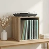 Vinilo albumų dėžė Sonoma ąžuolas 37 x 36,5 x 38 cm
