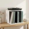 Vinilo įrašų saugojimas Balta 42 x 33 x 36 cm Apdirbta mediena