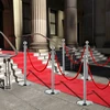 VIP eilės užtvaros rinkinys, 3 dalių, sidabrinis, plienas