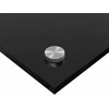 Virtuvės atbraila Juoda 110 x 50 cm grūdintas stiklas