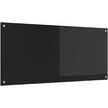 Virtuvės atbraila Juoda 110 x 50 cm grūdintas stiklas