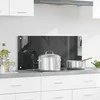 Virtuvės atbraila Tamsiai pilka 90 x 40 cm grūdintas stiklas