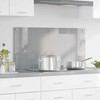 Virtuvės atbraila Šviesiai pilka 100 x 50 cm grūdintas stiklas